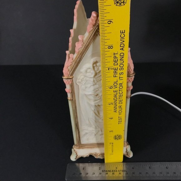 Vintage porcelain night light madonna and child/po - Picture 4 of 8